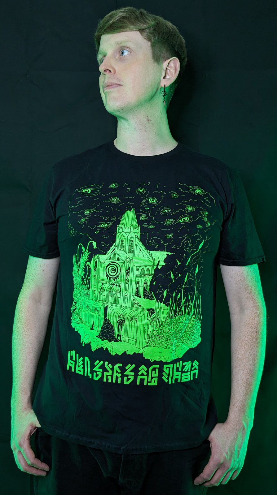 Cursed Cathedral Unisex Horror Fantasy T Shirt Hundred To One Shot